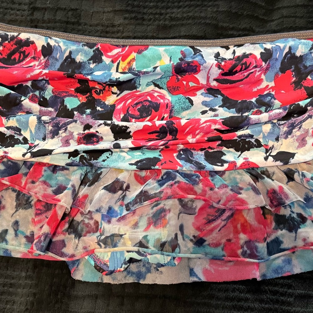 Kenneth Cole Reaction Floral Print Swimming Skirt